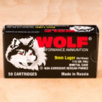 Bulk Wolf STEEL CASES FMJ Ammo