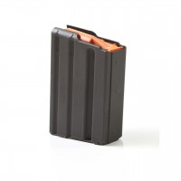  AR-15 Magazine .223/5.56 5 Rounds Stainless Steel Black 5-223-SS-BM-O-ASC Ammo