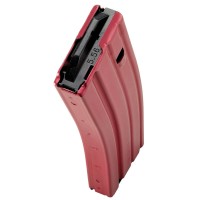 roducts Defense AR-15 5.56 NATO Magazine 30 Rounds Aluminum Construction Red Finish Ammo