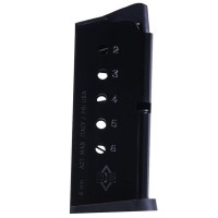 mondback Firearms DB9 Gen 4 9mm Luger Magazine 6 Rounds With Flat Bottom Plate Black Ammo