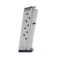 Brown 1911 Government/Commander 9 Round Magazine .38 Super Stainless Steel Natural Finish Ammo