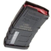 pul PMAG Windowed LWRC Six8 Magazine 6.8mm Remington SPC 20 Rounds Polymer Black Ammo