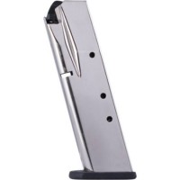 -Gar Browning BDA .380 ACP 10 Rounds Magazine Steel Tube Polymer Base Plate Nickel Finish Ammo