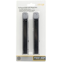  Sauer P320 CO2 Air Pistol Magazine .177 Caliber Pellet 20 Rounds Polymer 2 Pack Ammo