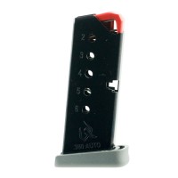 rus Spectrum 6 Round Magazine .380 ACP Gray Basepad Ammo