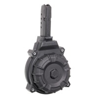 Mag DRMA14 Standard 50rd Drum 9mm Luger Compatible WGlock 43 Black DuPont Zytel Polymer  Ammo