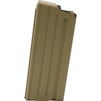 STONER Magazine LR-308 GII SR-25 Ruger Precision Rifle 308 Winchester 20-Round With Anti Tilt Follower Stainless Steel Flat Dark Earth Ammo