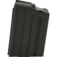 STONER Magazine LR-308 GII SR-25 Ruger Precision Rifle 308 Winchester 5-Round With Anti Tilt Follower Stainless Steel Black Ammo