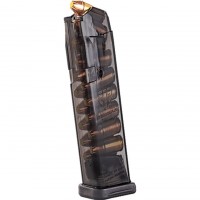  Magazine Glock 19 9mm Luger 15-Round Polymer Carbon Smoke Ammo