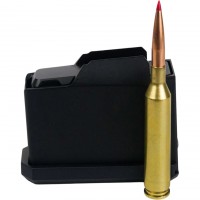 kins Precision Magazine Flush Fit For Hunter DBM Remington 700 Long Action 300 PRC 3-Round Aluminum Black Ammo