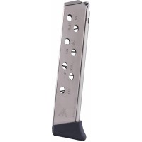-Gar Magazine Walther PP 32 ACP 8-Round With Finger Rest Floor Plate Steel Nickel Ammo