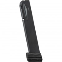 -Gar Optimum Magazine With DPS Base Pad Sig P226 357 Sig 40 S&W 15-Round Steel Anti-Friction Black Ammo