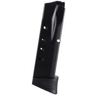 th & Wesson Magazine S&W M&P Compact 357 Sig 40 S&W 10-Round With Finger Rest Steel Blue Ammo
