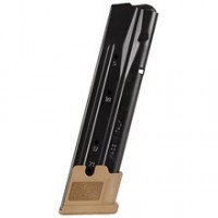  Sauer M17/P320 9mm 21 Round Steel/Polymer Black Body/FDE Base Finish Magazine MAG-MOD-F-9-21-COY Ammo