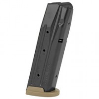  Sauer P320 Full Size 9mm 17 Round Steel Black Body/FDE Base Finish Magazine MAG-MOD-F-9-17-COY Ammo