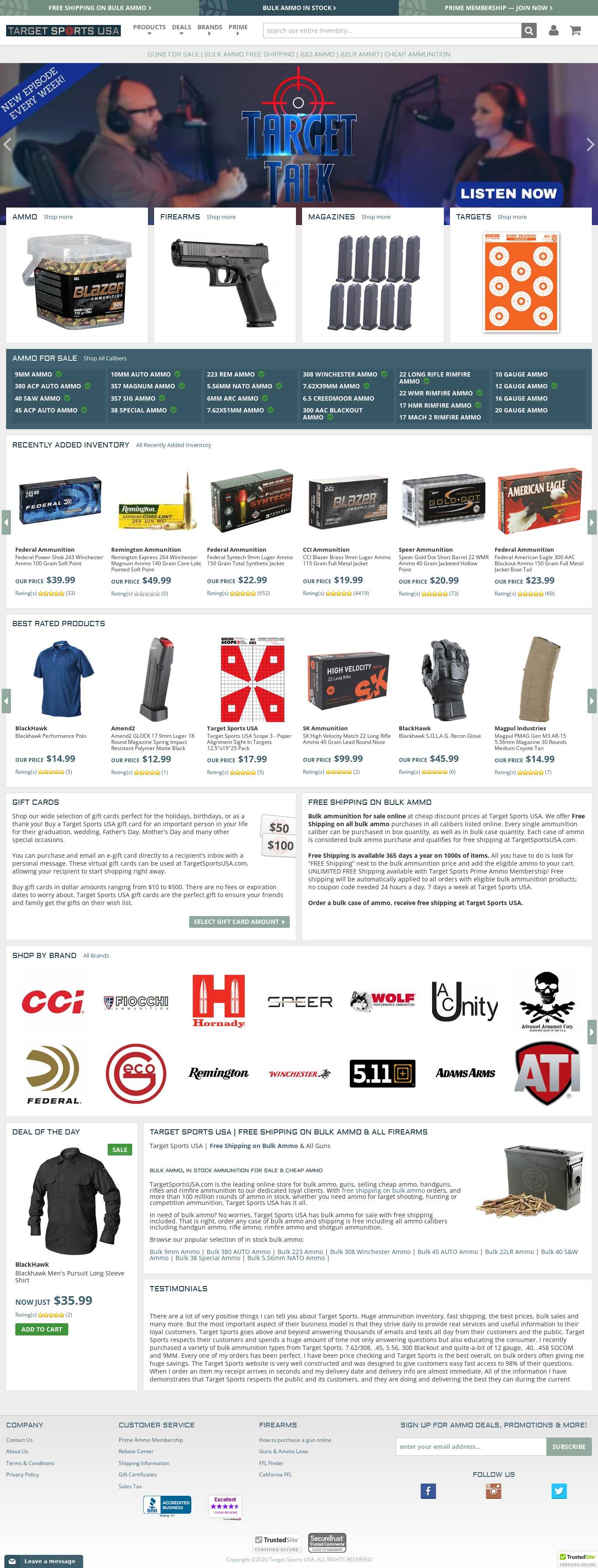 TargetSportsUSA Screenshot